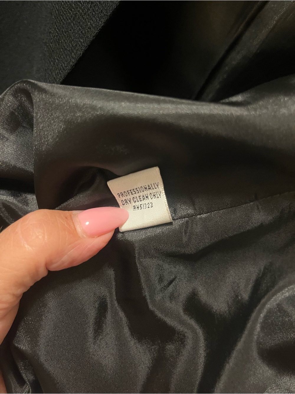 Josephine Chaus Petite 8 Black Button Front Career Blazer Jacket Lined Classic - Picture 10 of 10